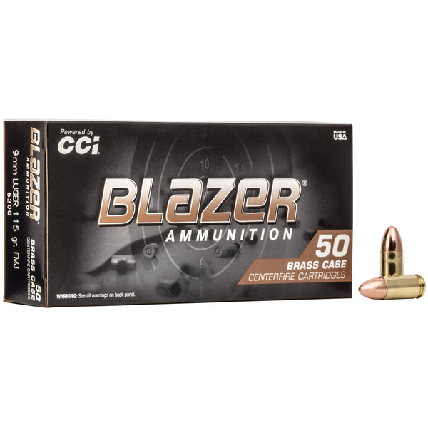 CCI Blazer Brass 9mm 115gr FMJ: Reliable and Affordable Ammunition