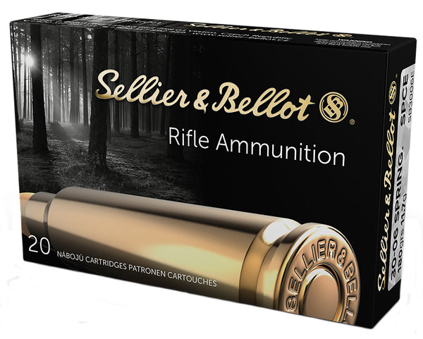 Sellier and Bellot .30-06 Springfield Rifle 180 grain Soft Point Cut Through Edge ammunition