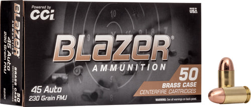 Blazer Brass .45 ACP/Auto 230gr Full Metal Jacket (FMJ)