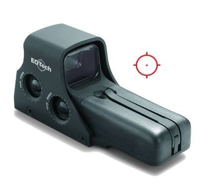 512 68MOA RING 1MOA DOT HOLOGRAPHIC WEAPON SIGHT