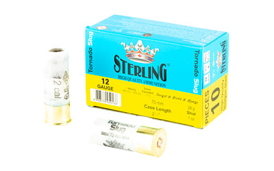 Sterling 12 Gauge Shotgun Ammo Big Game Series Tornado Slug Rifled Slug 2.75 in 1 oz Slug