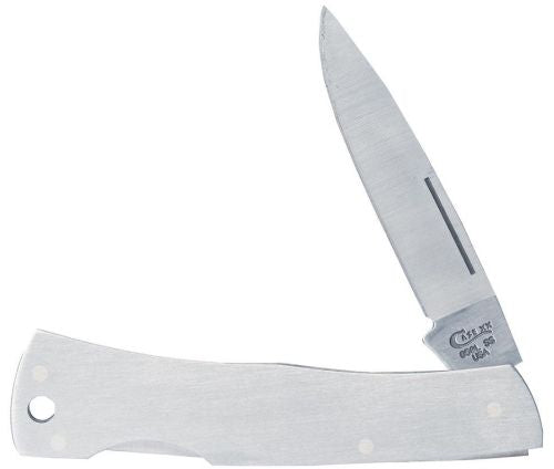 Case Knives Executive Lockback Brushed Stainless Steel Knife
