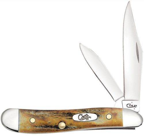 Case Knives Peanut Genuine Stag Handle Folding Knife
