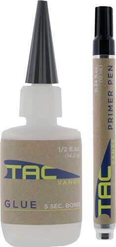 Tac Vanes 0.5oz Glue and Primer Pen Arrow Vane Adhesion Kit
