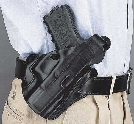 DeSantis Thumb Break Scabbard Black Leather OWB Holster S&W Shield 9mm RH