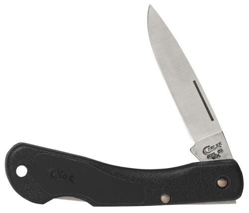 Case Knives Mini Black Horn Lightweight Black Synthetic Smooth Handle Knife