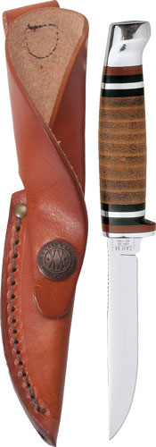 Case Knives Hunter Leather Handle Knife and Leather Sheath