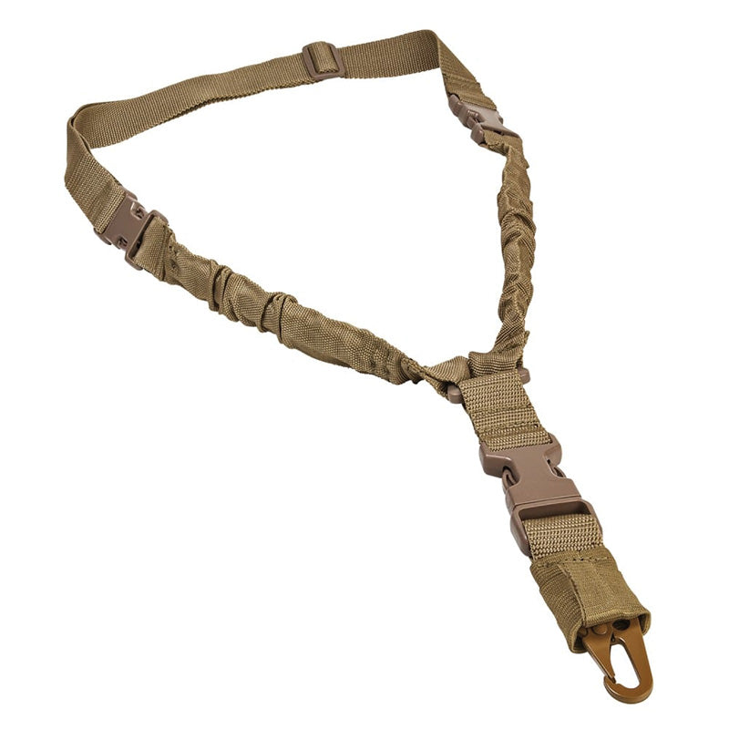 VISM Deluxe Bungee 1-Point AR15 Sling 1.25" Webbing Tan