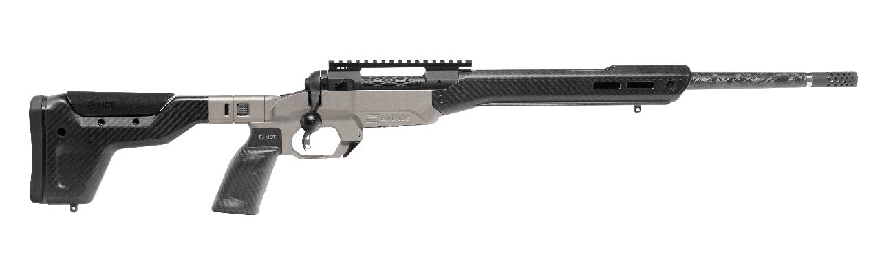 Savage Arms 33055 110 UltraLite Elite V2 Full Size 300 PRC 3+1 20" Carbon Fiber Threaded Barrel, Blackout Cerakote Stainless Steel Receiver w/Picatinny Rail, MDT HNT26 Carbon Fiber Chassis, Right Hand