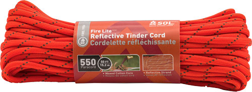 ARB SOL Fire Lite 50ft Reflective Tinder Cord 550 Paracord - Fire Starting