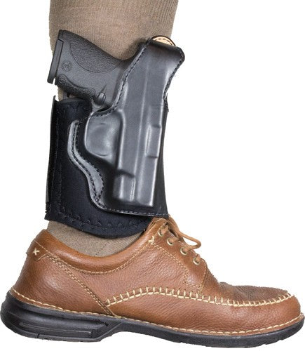 DeSantis Die Hard Leather Ankle Holster RH Glock 43 BLK