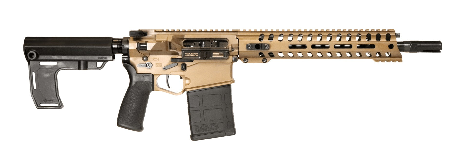 Patriot Ordnance Factory 1600 Revolution DI 308 Win 20+1 12.50" Bronze Cerakote