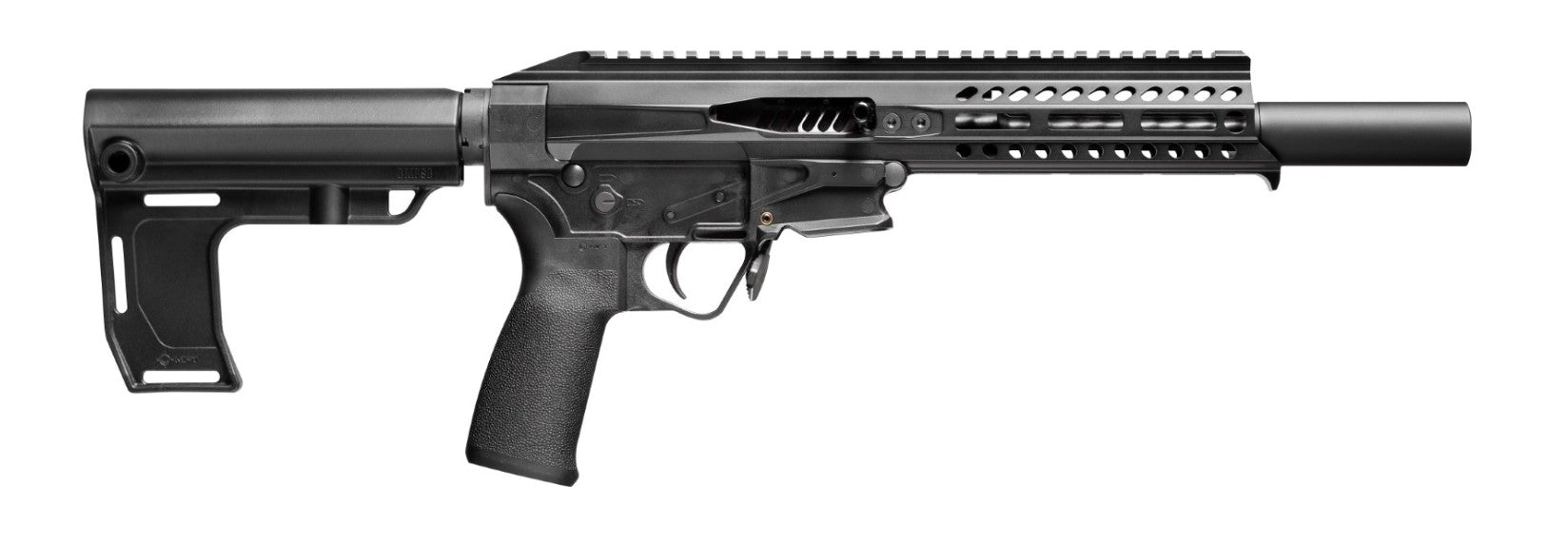 Patriot Ordnance Factory 1678 PSG 22 LR 10+1 7.75" Match Grade Threaded Barrel, Black Anodized Receiver w/Picatinny Rail, M-LOK Handguard, Black MFT Grip