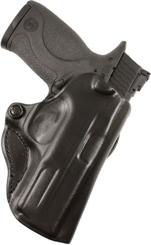DeSantis Mini Scabbard Outside Waistband Leather Holster RH Glock 17 22 31 BLK