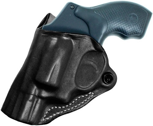 DeSantis Mini Scabbard OWB Leather Holster LH J-Frame 2-2.25 Inch Black
