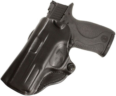 DeSantis Mini Scabbard OWB Minimalist Leather Holster LH Glock 19/23/36 Black