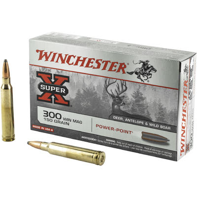 Winchester .300 Winchester Mag Super-X Power-Point 150 grain Pointed Soft Point ammunition