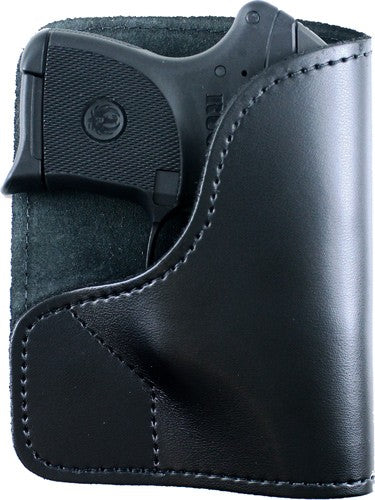 DeSantis Trickster Ruger LCP .380 Ambi Leather Pocket Holster Black