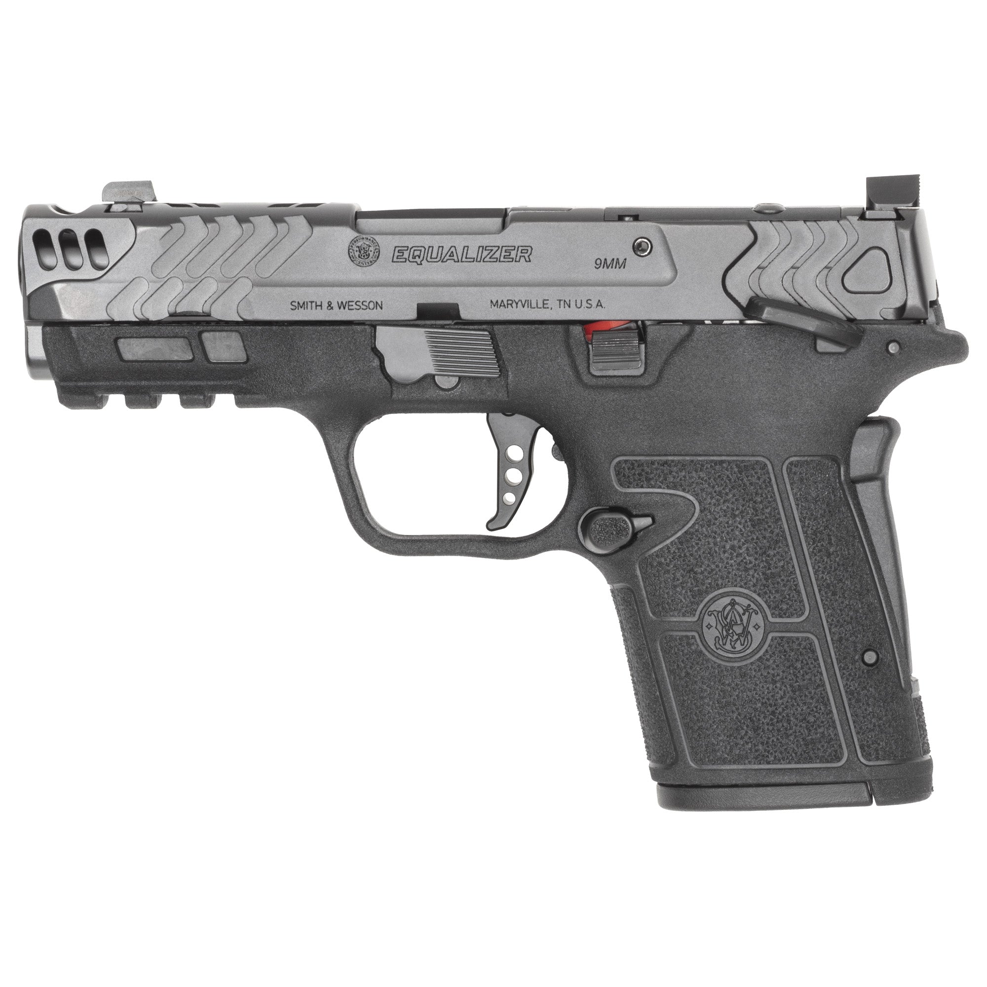 Smith & Wesson 14411 Performance Center Equalizer Micro-Compact Frame 9mm Luger 15+1 3.68" Black Armornite Stainless Steel Barrel & Optic Ready/Ported/Serrated Slide, Black Polymer Frame w/Picatinny R
