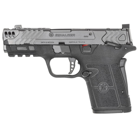 Smith & Wesson 14412 Performance Center Equalizer Micro-Compact Frame 9mm Luger 10+1 3.68" Black Armornite Stainless Steel Barrel & Optic Ready/Ported/Serrated Slide, Black Polymer Frame w/Picatinny R