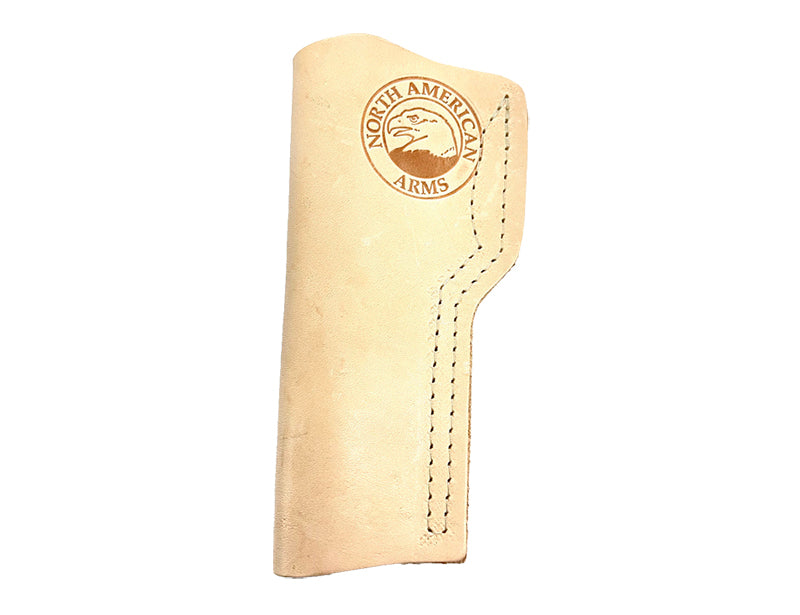 North American Arms Brushed Suede Leather Open Muzzle Holster w/ Metal Clip
