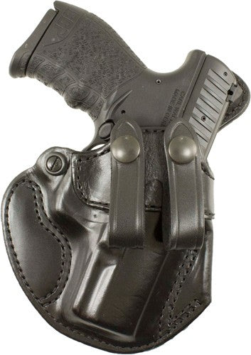 DeSantis Cozy Partner IWB RH Black Leather Holster for Glock 26 and 27