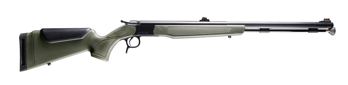 CVA PR2046NW Optima Northwest 50 Cal 26" Black Nitride Single Shot Barrel, Black Nitride Drilled & Tapped Stainless Steel Receiver, Adj Comb OD Green Synthetic Stock