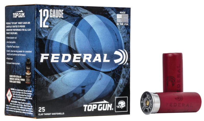 Federal 12 Gauge Shotgun Ammo Top Gun 2.75 in 7/8 oz #8