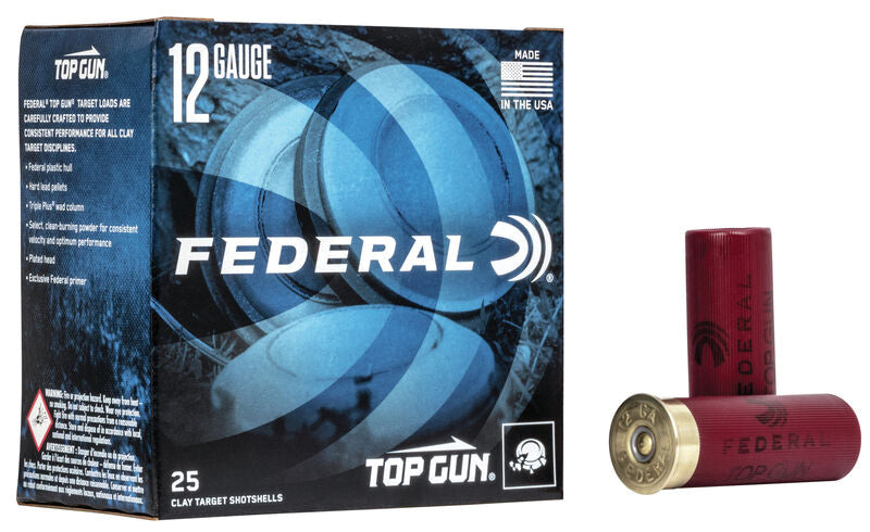 Federal 12 Gauge Shotgun Ammo Top Gun 2.75 in 1-1/8 oz #9