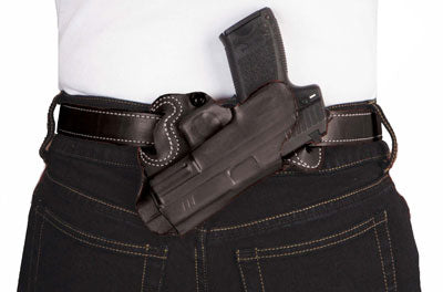 DeSantis Small of Back Holster RH OWB Black Leather Fits S&W J-Frame 2-2.25"