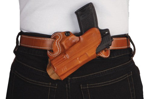 DeSantis Small of Back Holster RH OWB Tan Leather Fits Colt 1911