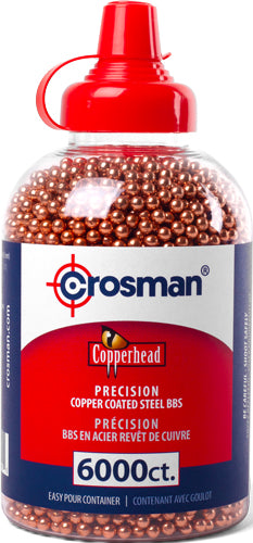 Crosman Copper Coated Airgun BBs Case 6x6000 Count Bulk Packs