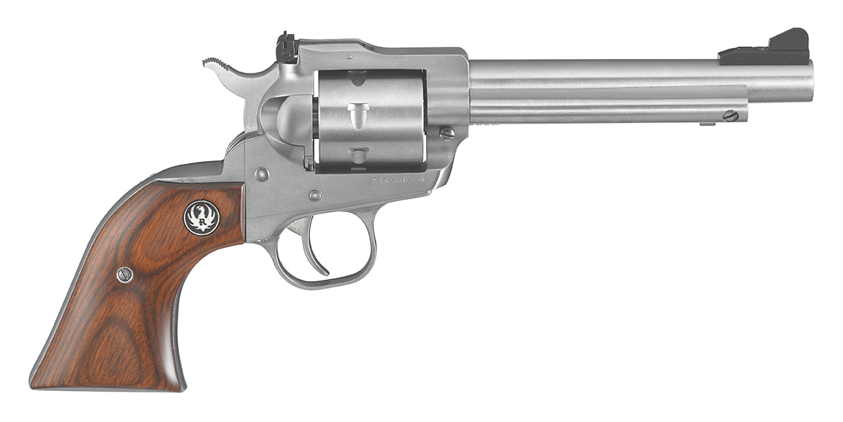 SINGLE SEVEN 327FED 5-1/2" SS 8160 7 SHOT/ADJ SGTS/WOOD GRIP