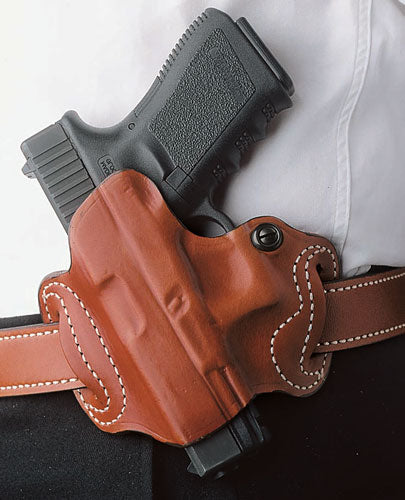 DeSantis Mini Slide Holster OWB RH Tan Leather Fits S&W M&P 9/40