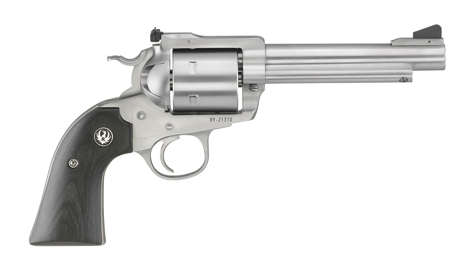 SPR BLKHWK BISLEY 44M 5-1/2 SS 0877 STAINLESS/BLACK LAM GRIPS