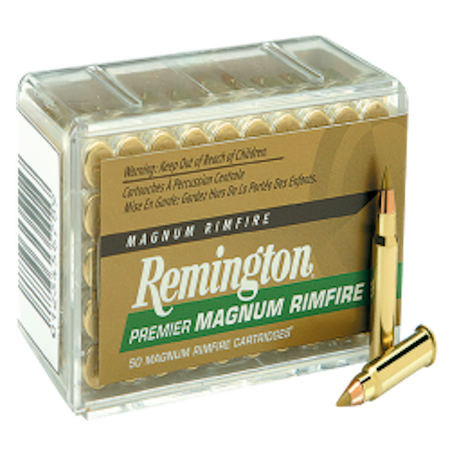 Remington .17 HMR Premier Magnum Rimfire 17 grain AccuTip-V ammunition 2550 FPS