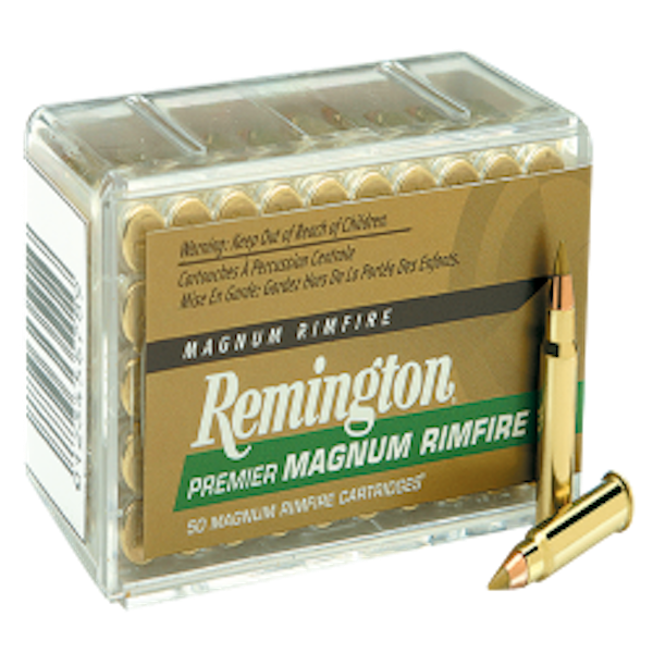 Remington .17 HMR Premier Magnum Rimfire 17 grain AccuTip-V ammunition 2550 FPS