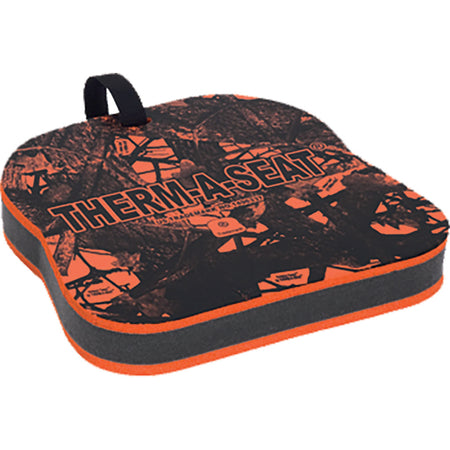 Therm-A-Seat Traditional Orange Seat Cushion 1.5 in. with Velcro Strap