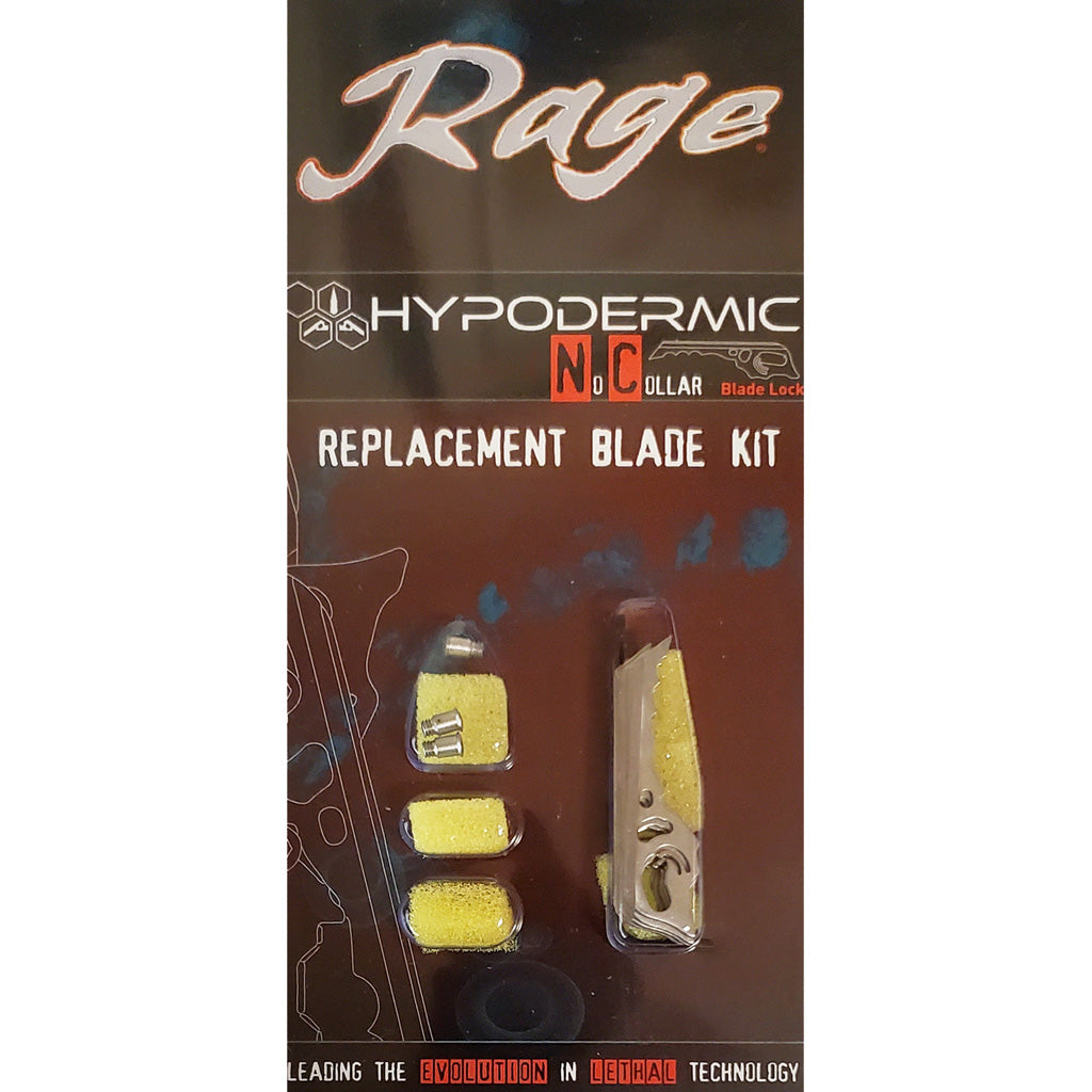 Rage Hypodermic NC Replacement Blades Kit for 3 Broadheads