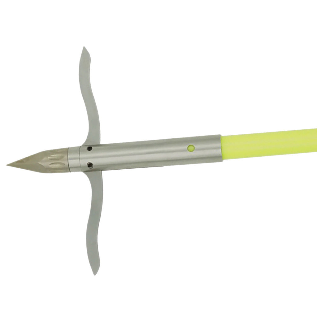 Muzzy Classic Fish Arrow Chartreuse w/ Iron 2 Barb Point