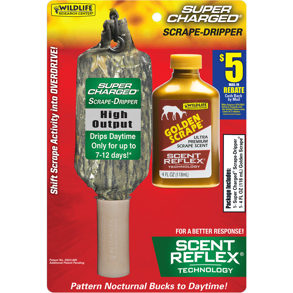 Wildlife Research Scent Dripper and Golden Scrape Combo 4 oz
