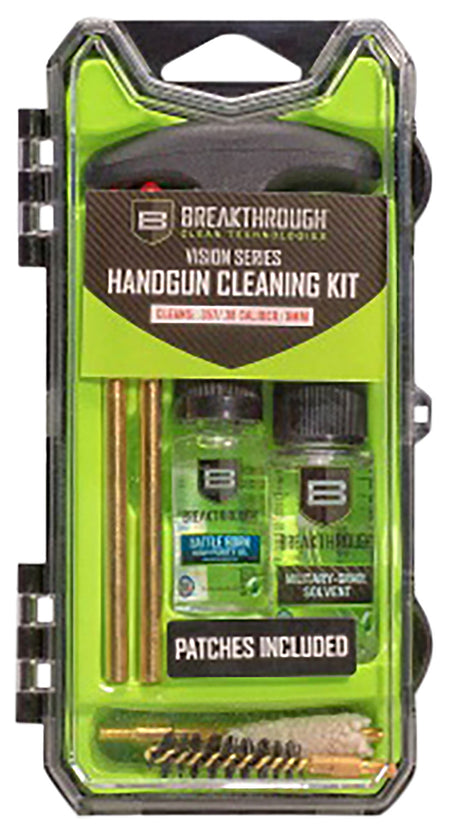 Breakthrough Clean Vision Series Compact 9mm/.38 Cal Pistol Cleaning Kit 9-Piece