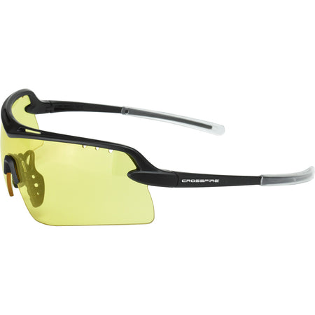 Crossfire DoubleShot Amber Premium Shooting Glasses with Adjustable Nosepiece