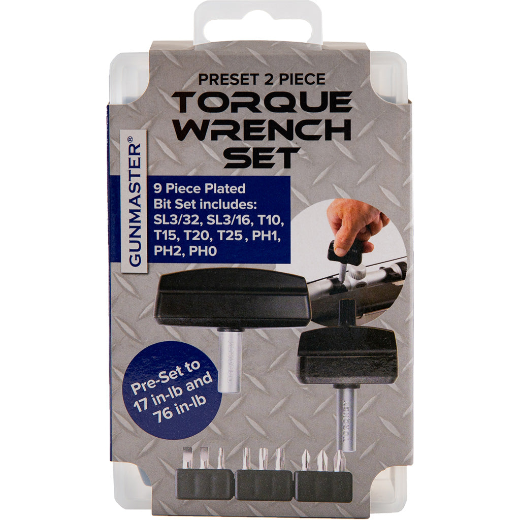 Gunmaster Torque Wrench Kit with 2 Size Drivers and Bit Set