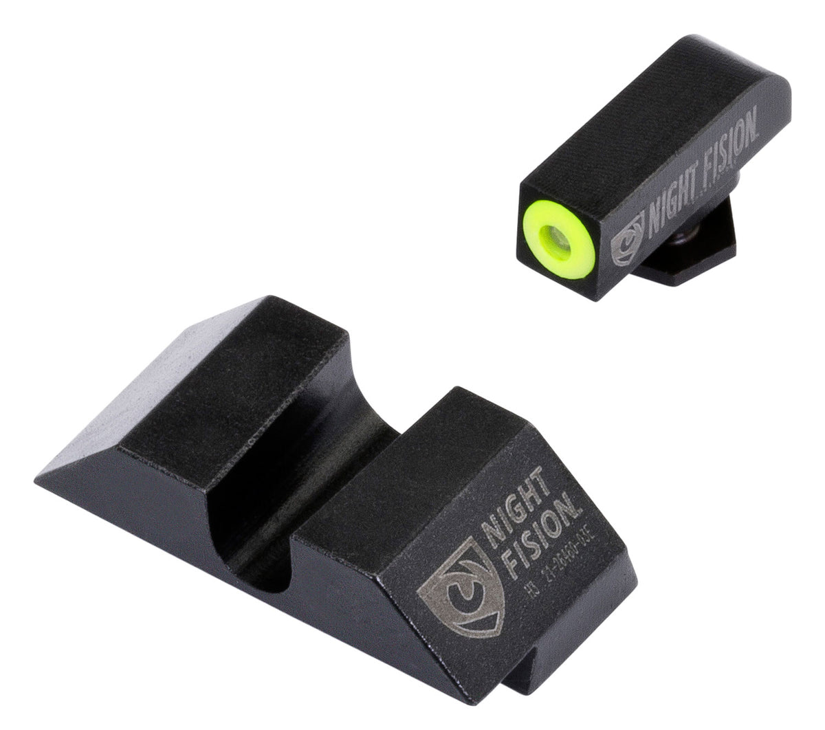 Night Fision GLK001014YGZ Green Tritium Yellow Outline Front Sight Black Rear for Glock 17/17L/19/22