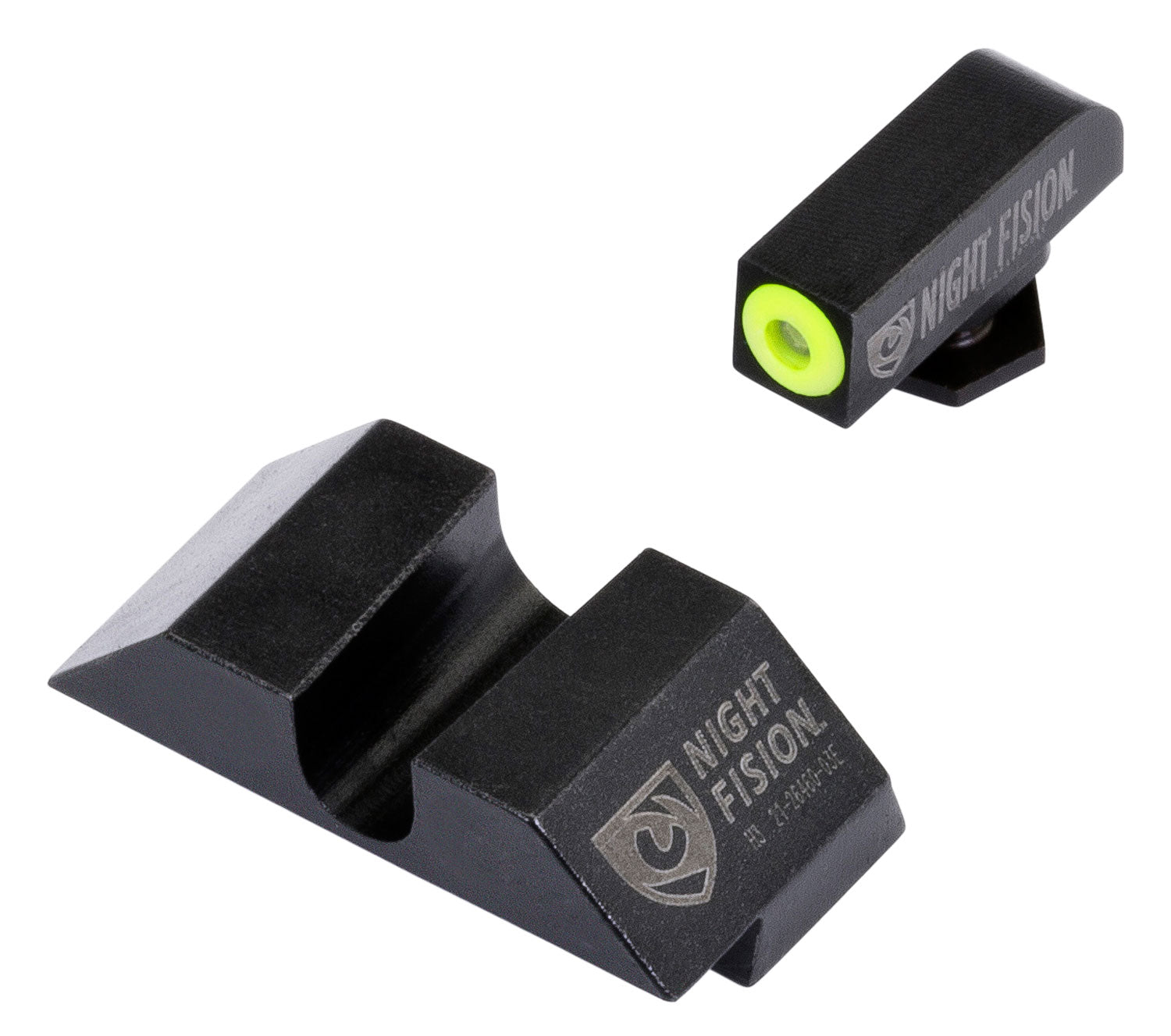 Night Fision GLK001014YGZ Green Tritium Yellow Outline Front Sight Black Rear for Glock 17/17L/19/22