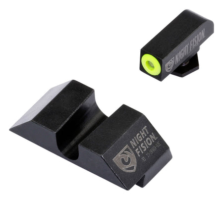 Night Fision GLK001014YGZ Green Tritium Yellow Outline Front Sight Black Rear for Glock 17/17L/19/22