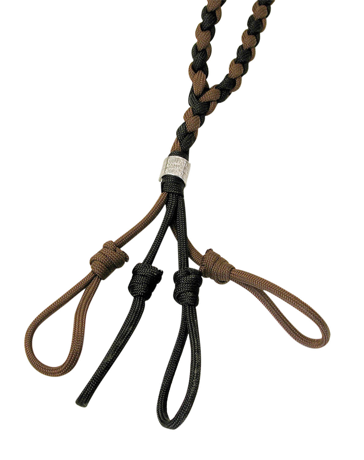 Haydel's Game Calls DL98 4 Call Camo Paracord Lanyard Deluxe Tan Green Braid 22"