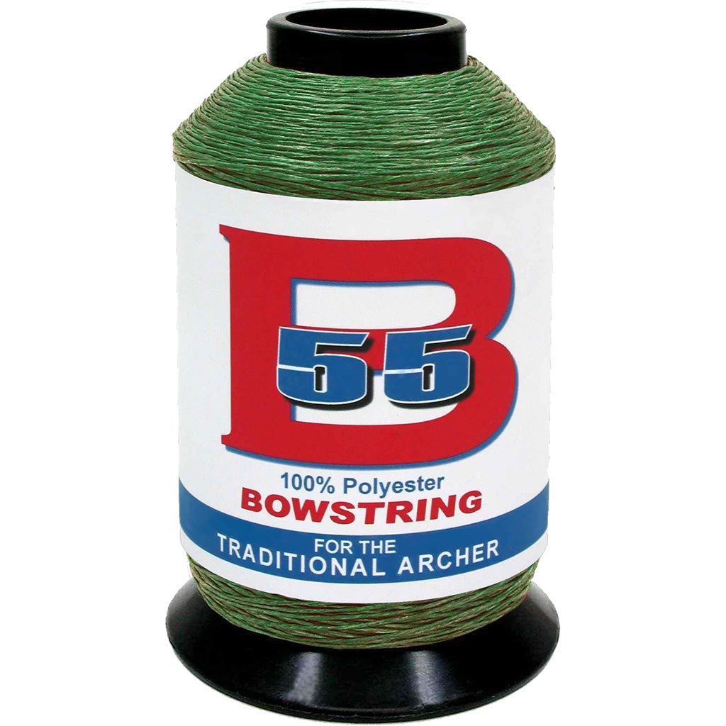 BCY B55 Bowstring Material 1/4 lb. Green Low Stretch Polyester