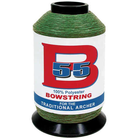 BCY B55 Bowstring Material 1/4 lb. Green Low Stretch Polyester